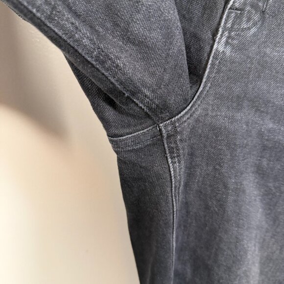 AYR Secret Sauce Wide Leg Jeans Size 27 Short Black Date Night Wash High Rise - Picture 6 of 11